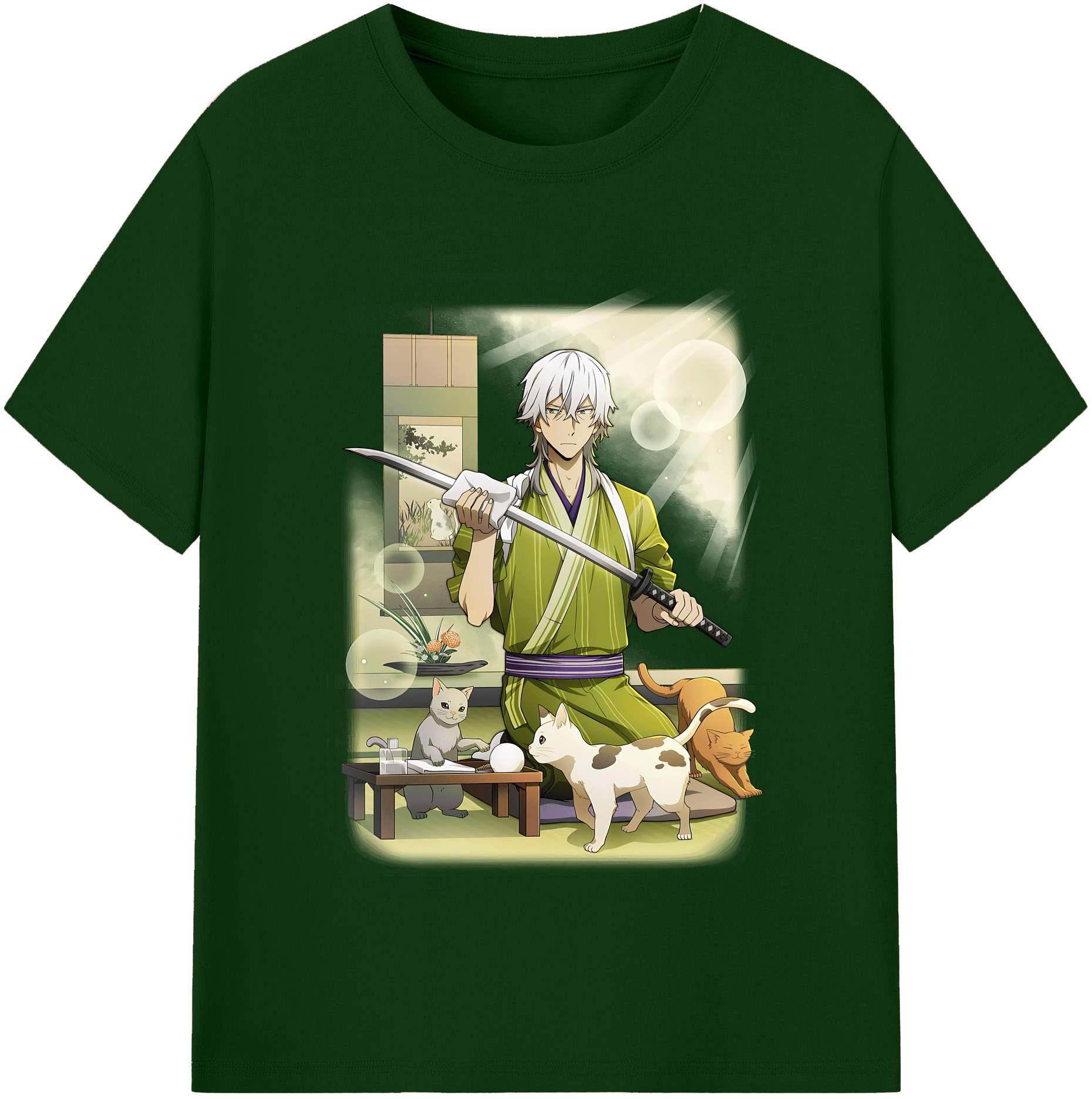（画像用） 文豪ストレイドッグス Bungo Stray Dogs 綿100％半袖Tシャツ（フロントプリント）